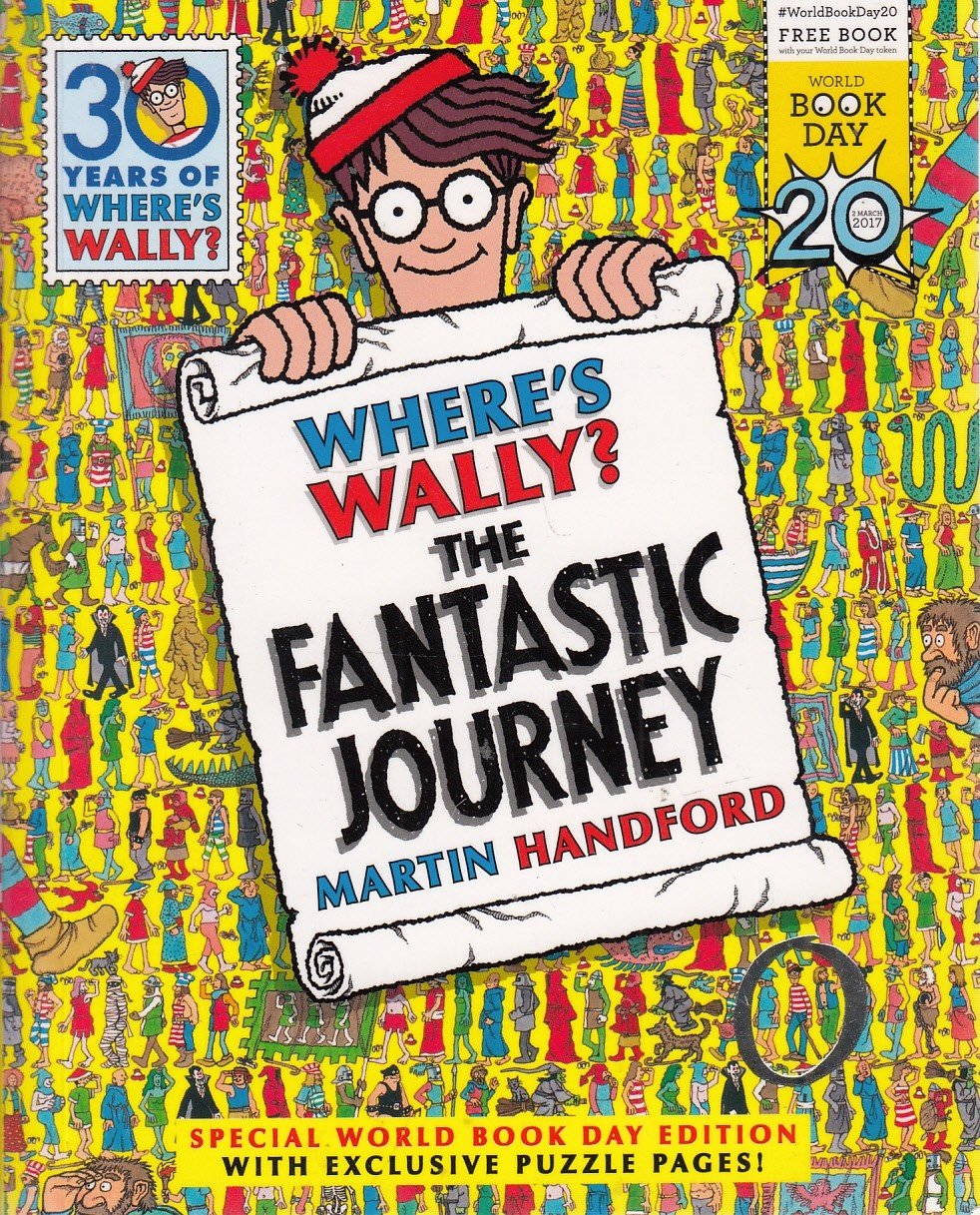 Where's Wally? The Fantastic Journey by Martin Handford - mini paperback edition, ages 5+, hidden object search-and-find book