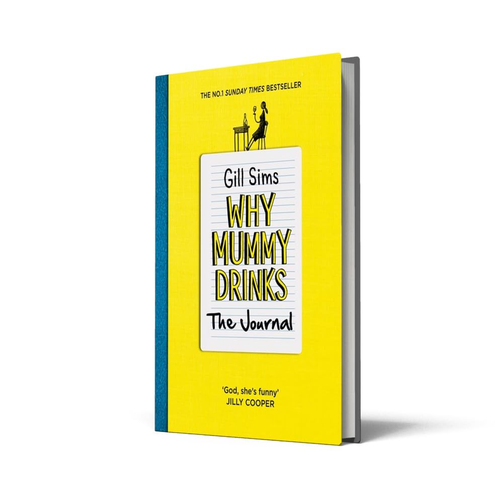 Why Mummy Drinks: The Journal by Gill Sims - inside pages showing illustrations and writing prompts