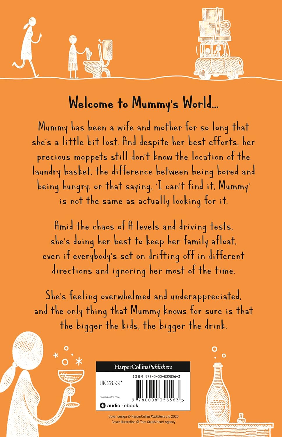Why Mummy's Sloshed by Gill Sims - Why Mummy Book 4 - Paperback book cover - Sunday Times Number One Bestselling Author