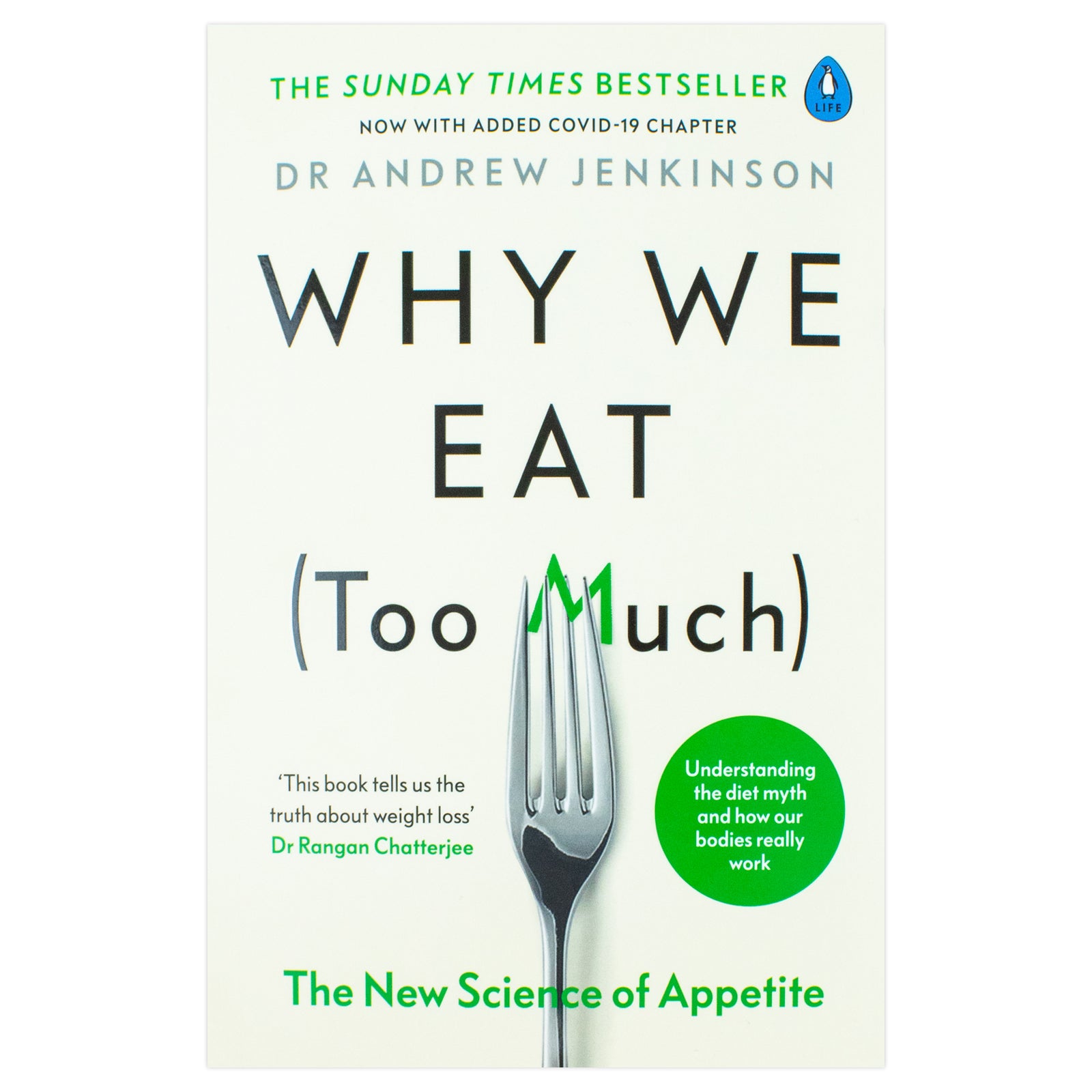 Why We Eat (Too Much) by Dr Andrew Jenkinson - back cover paperback edition