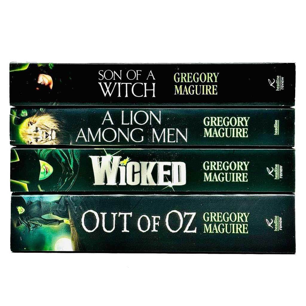 Wicked Years Series 4 Books Collection Set by Gregory Maguire - covers of Wicked, Son of a Witch, A Lion Among Men, Out of Oz - Paperback