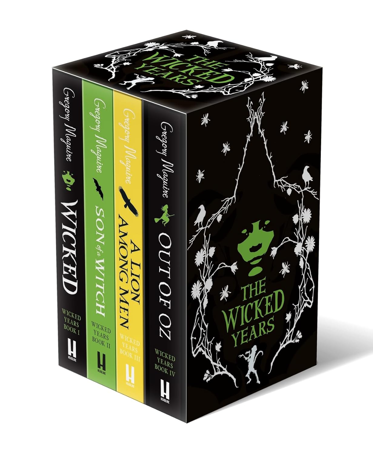 The Wicked Years Quartet by Gregory Maguire - 4 book paperback boxset with slipcase - front cover