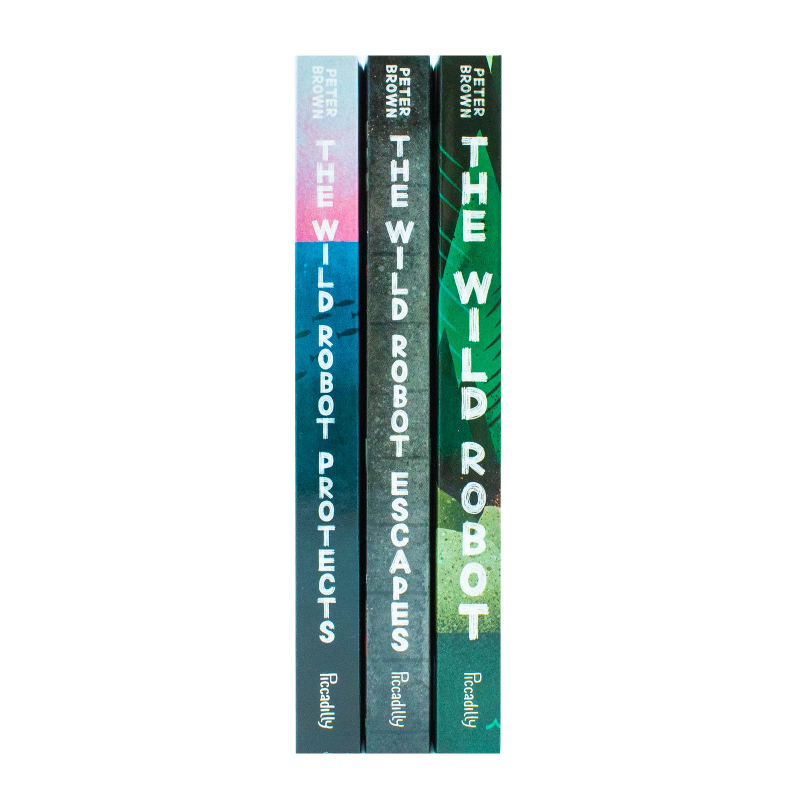 The Wild Robot Trilogy Paperback Books by Peter Brown - Roz the Robot Adventure Series for Kids