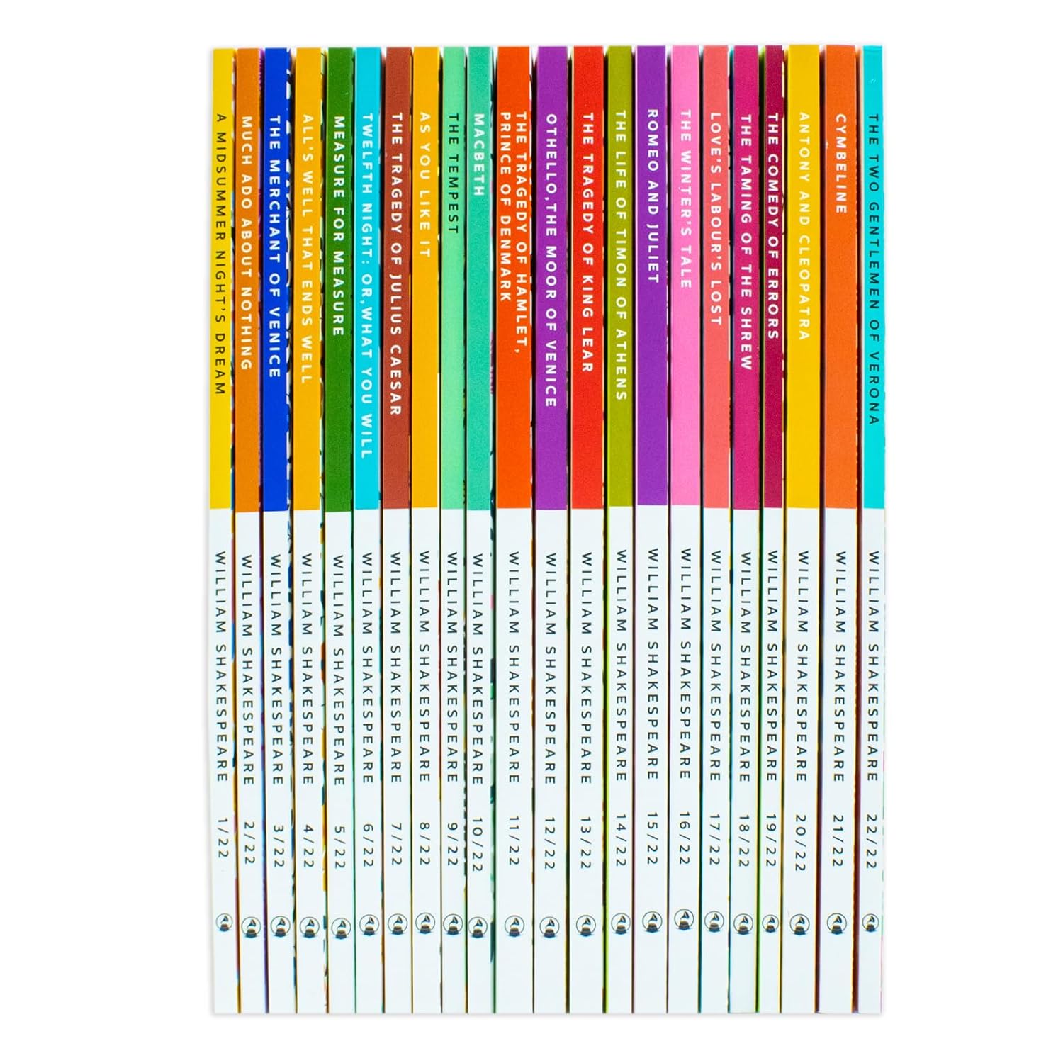 William Shakespeare Complete Collection 22 Books Set - Paperback Plays including Hamlet, Macbeth, Romeo and Juliet and The Two Gentlemen of Verona