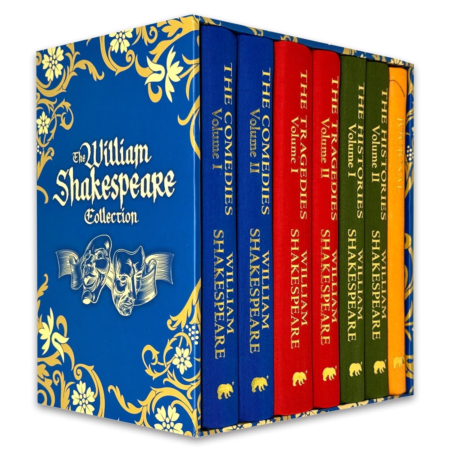The William Shakespeare Collection 6 book hardback box set with journal, comedies tragedies and histories