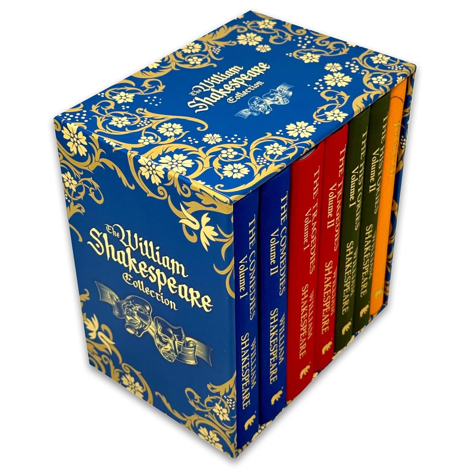 William Shakespeare Collection hardback volumes covering comedies, tragedies and histories