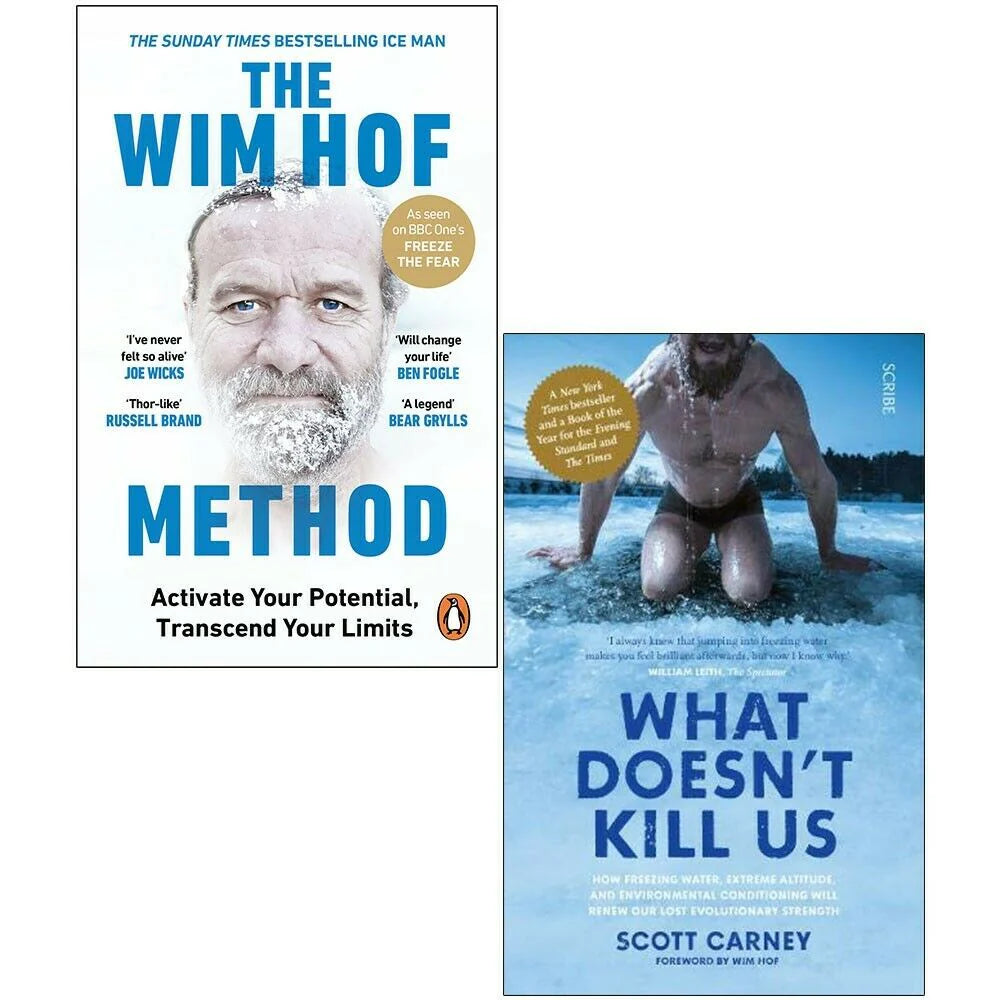 The Wim Hof Method and What Doesn't Kill Us 2 Books Collection Set by Wim Hof and Scott Carney - Paperback wellness books
