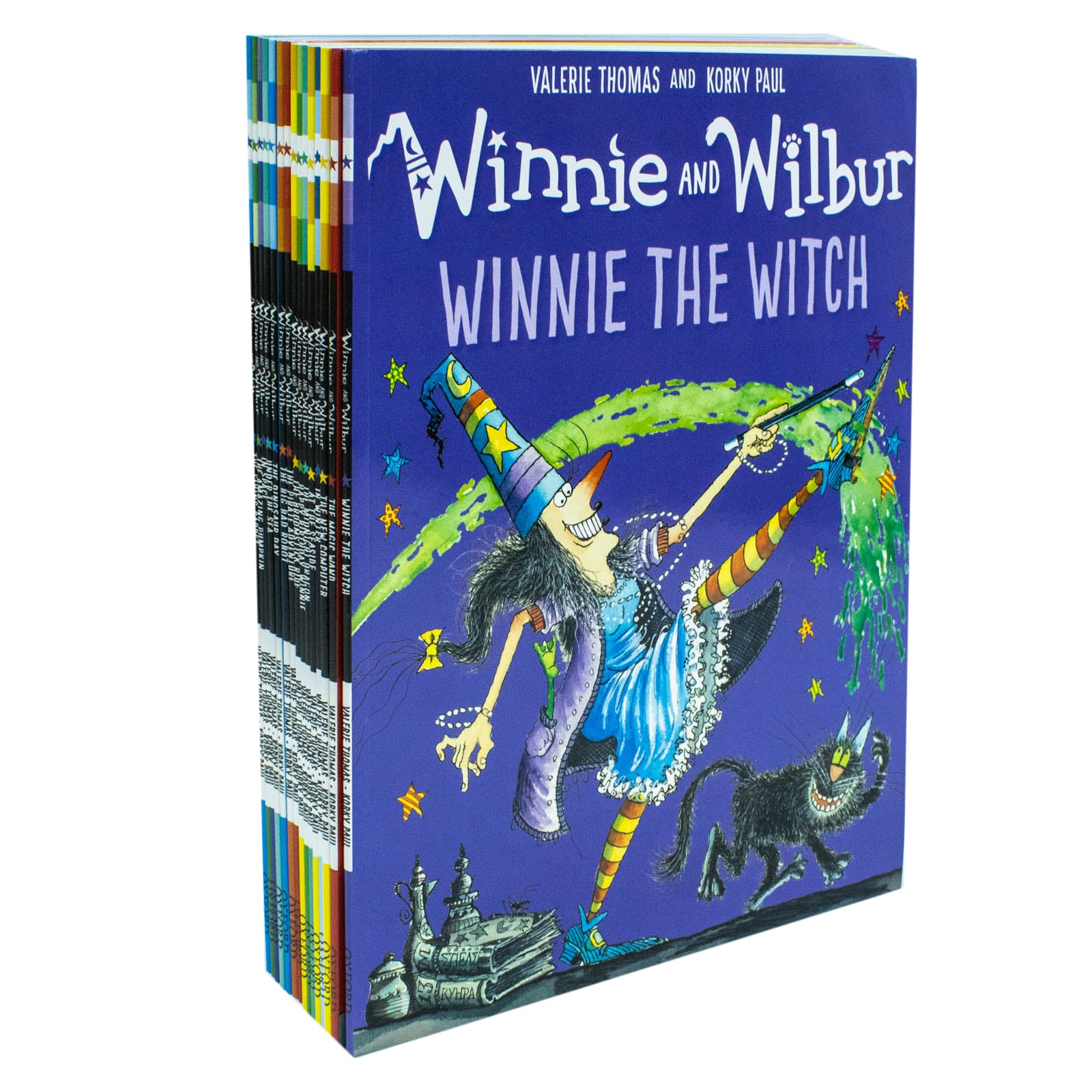 Winnie and Wilbur 16 Book Collection Set by Valerie Thomas - paperback picture books for ages 5-7