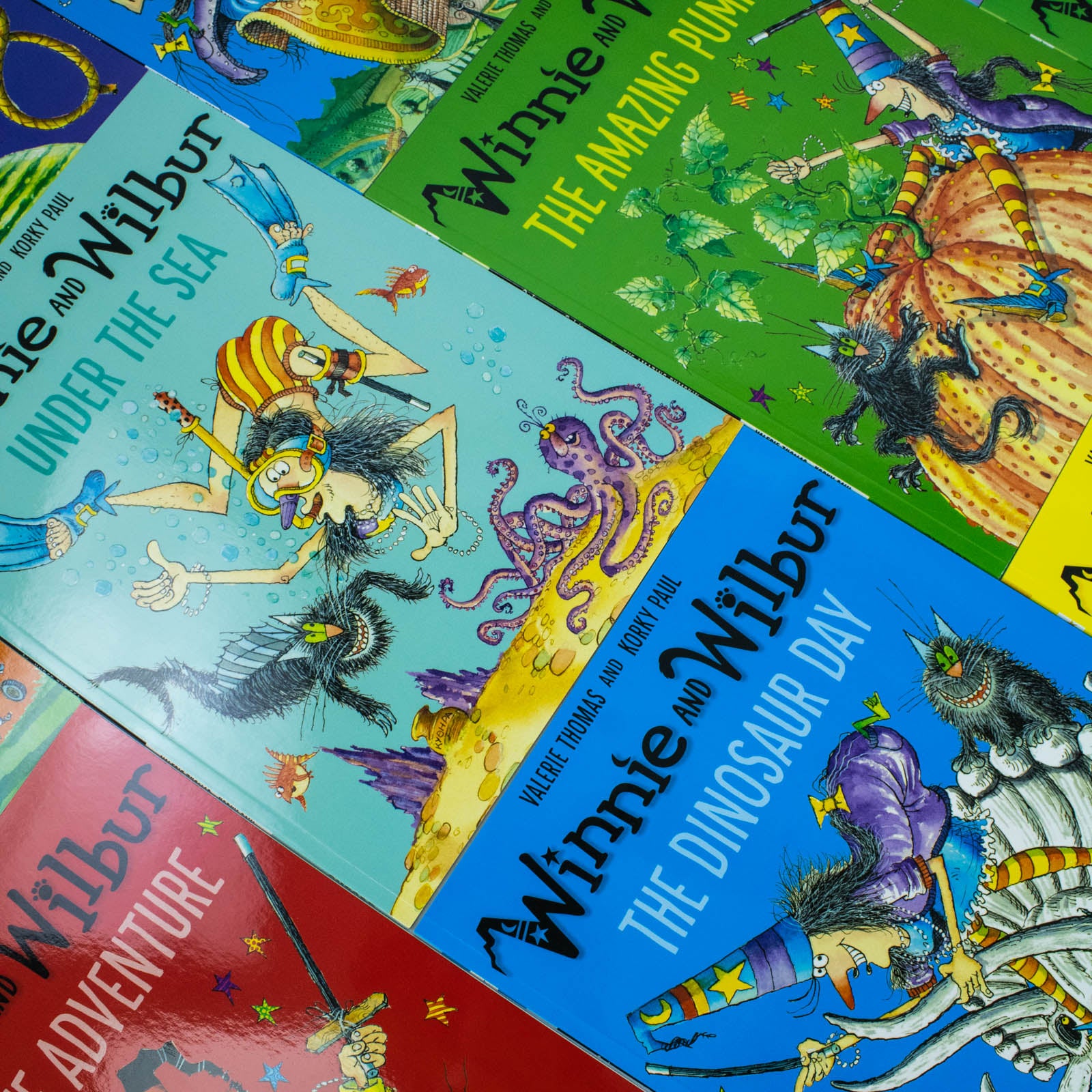 Winnie and Wilbur 16 Book Collection Set by Valerie Thomas - complete paperback set for children
