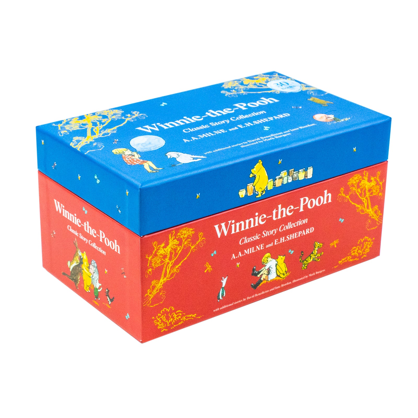 Winnie-the-Pooh Classic Story Collection 30 Book Box Set by A.A. Milne - Hardback children's boxed set featuring Pooh, Piglet, Eeyore, Tigger, Kanga and Roo