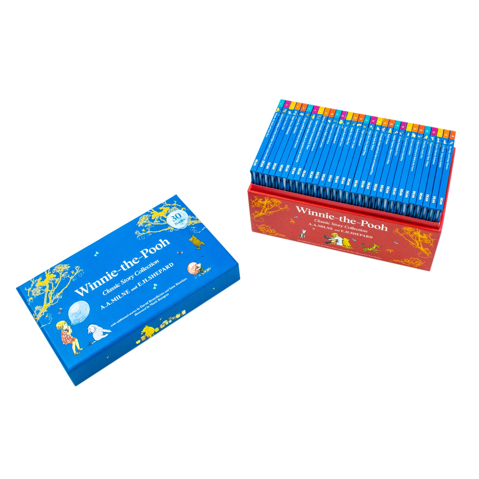 Winnie-the-Pooh Classic Story Collection 30 Book Box Set by A.A. Milne - Hardback children's boxed set featuring Pooh, Piglet, Eeyore, Tigger, Kanga and Roo