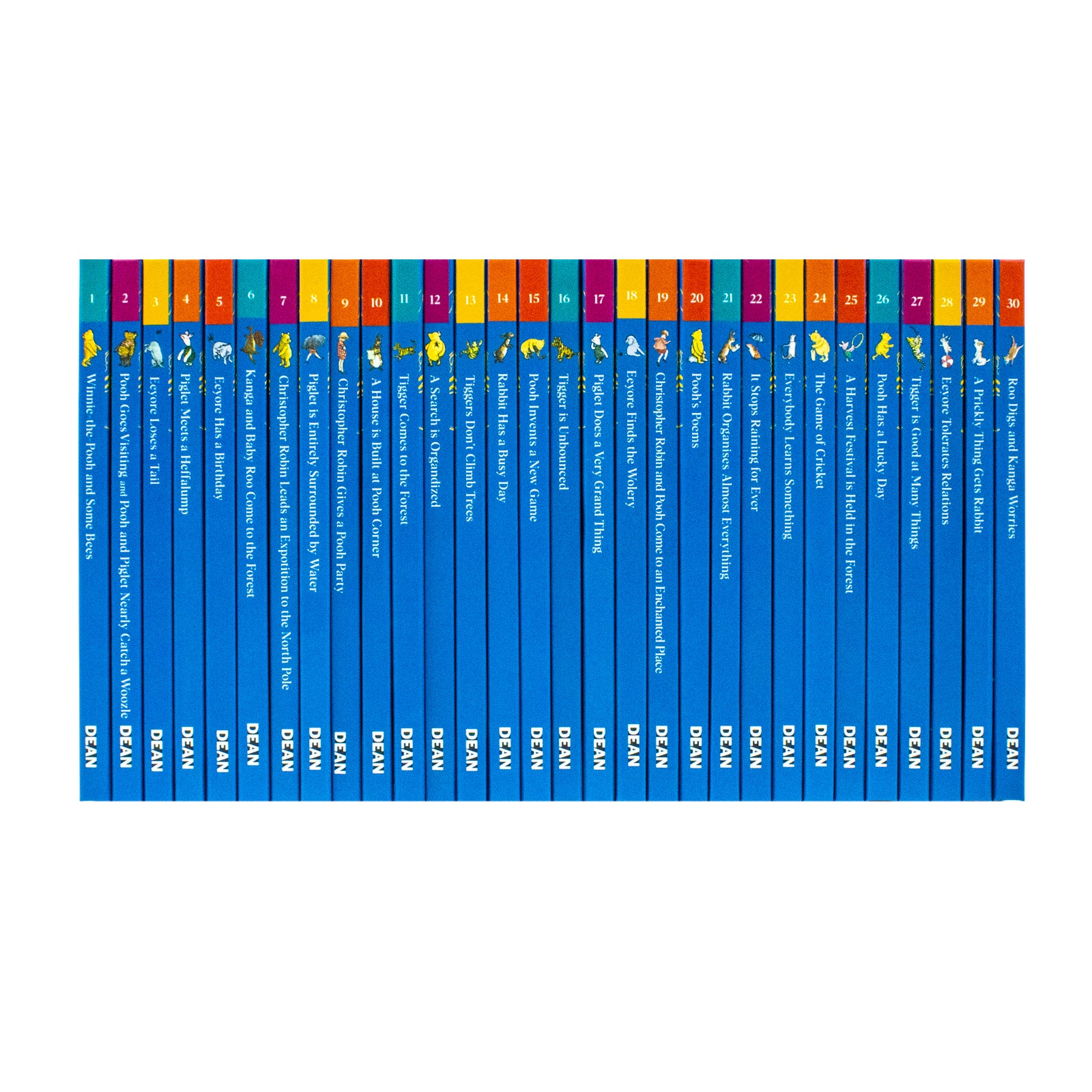 Winnie-the-Pooh Classic Story Collection 30 Book Box Set by A.A. Milne - Hardback children's boxed set featuring Pooh, Piglet, Eeyore, Tigger, Kanga and Roo