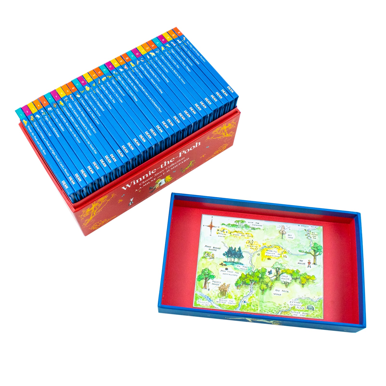 Winnie-the-Pooh Classic Story Collection 30 Book Box Set by A.A. Milne - Hardback children's boxed set featuring Pooh, Piglet, Eeyore, Tigger, Kanga and Roo