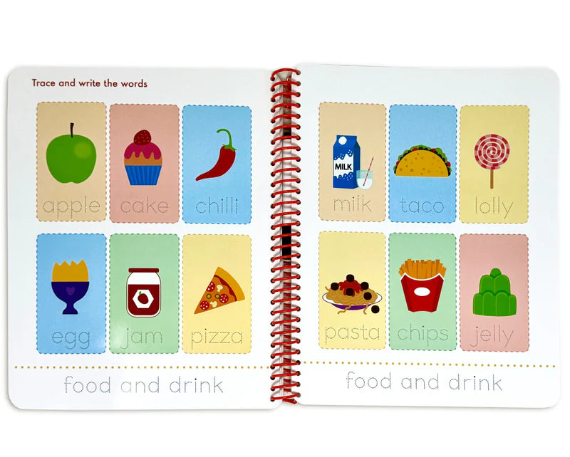 Alphabet letter recognition page from Wipe Clean ABC Activity Book, ages 3-5 paperback