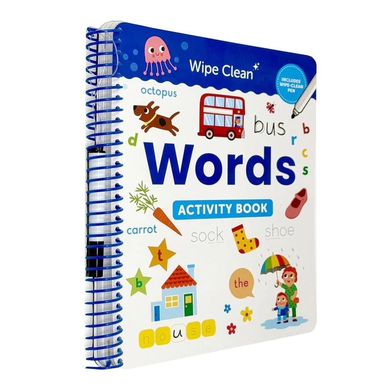 Wipe Clean ABC Activity Book by Sandcastle Books - alphabet tracing paperback for ages 3-5