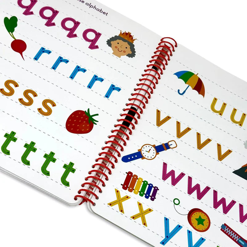 Wipe Clean Early Learning 4 Books Collection Set - inside pages showing school readiness activities