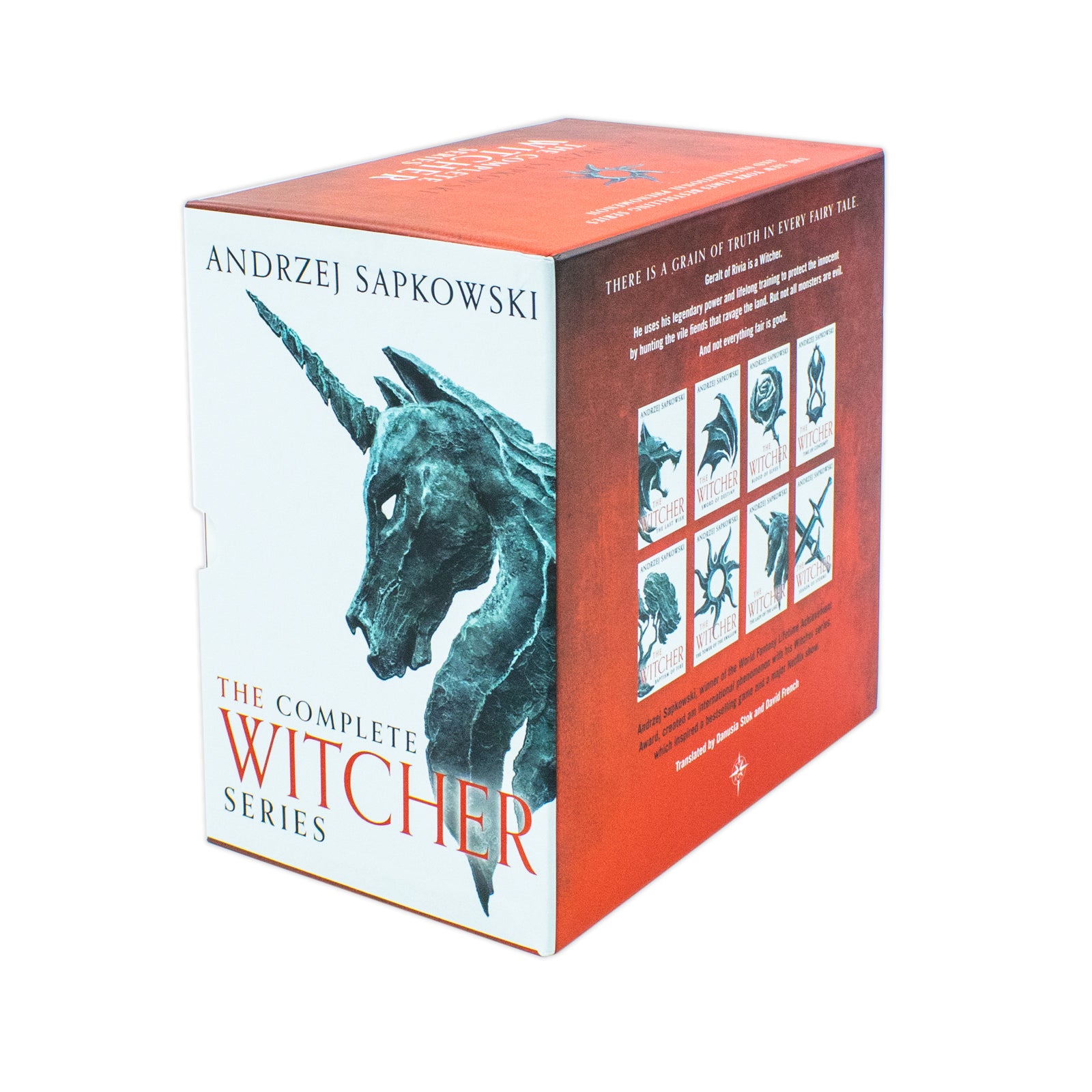 The Witcher Box Set - Blood of Elves and Time of Contempt paperback covers