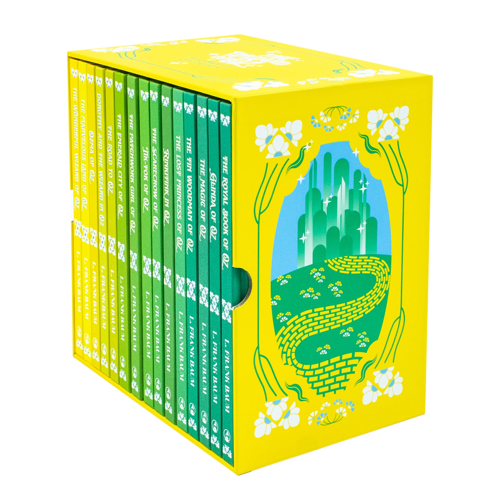 The Wizard of Oz 15 Books Collection Set - hardback spines showing all 15 Oz titles