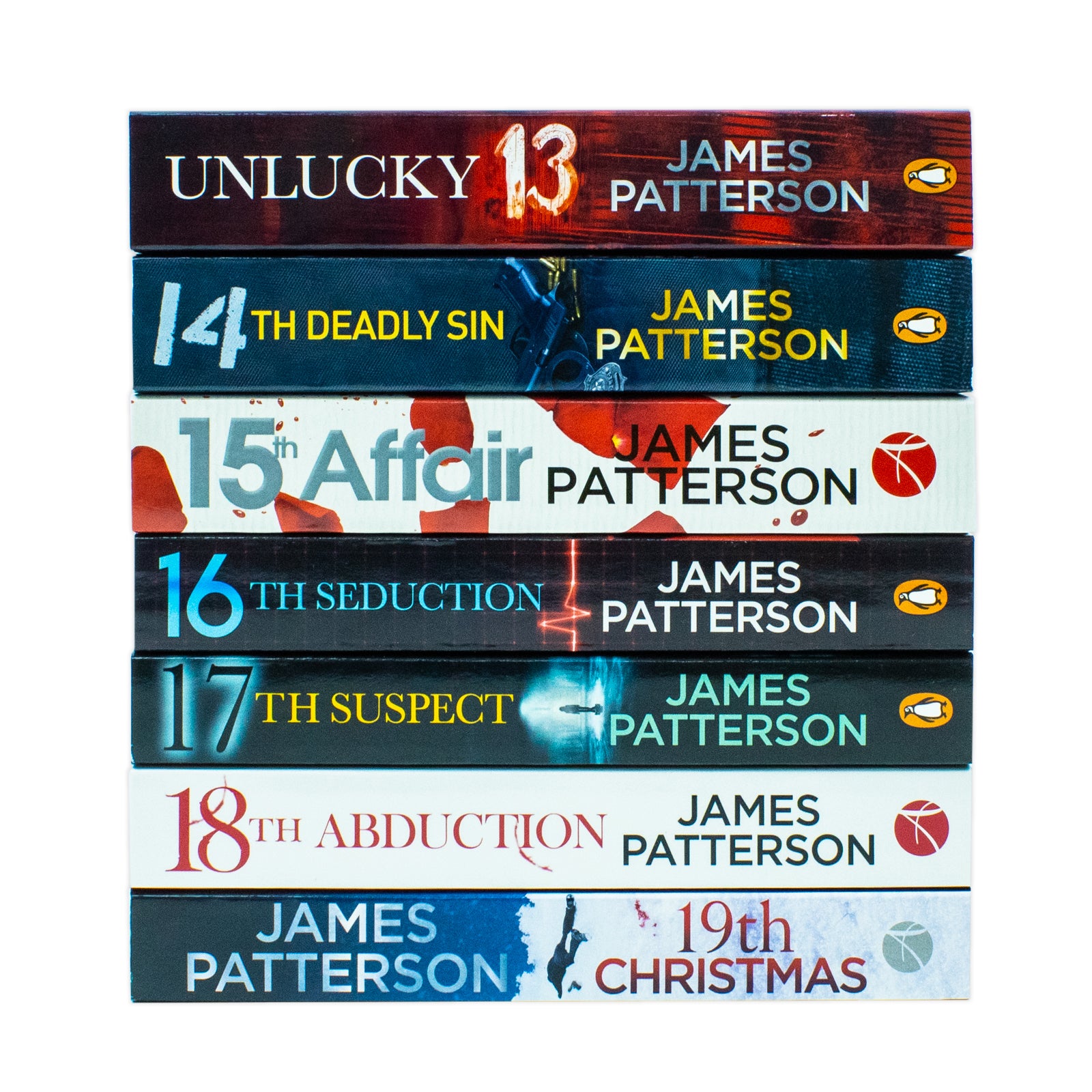 Women's Murder Club Series Books 13-19 by James Patterson - 7 Book Paperback Collection Set, full set laid out