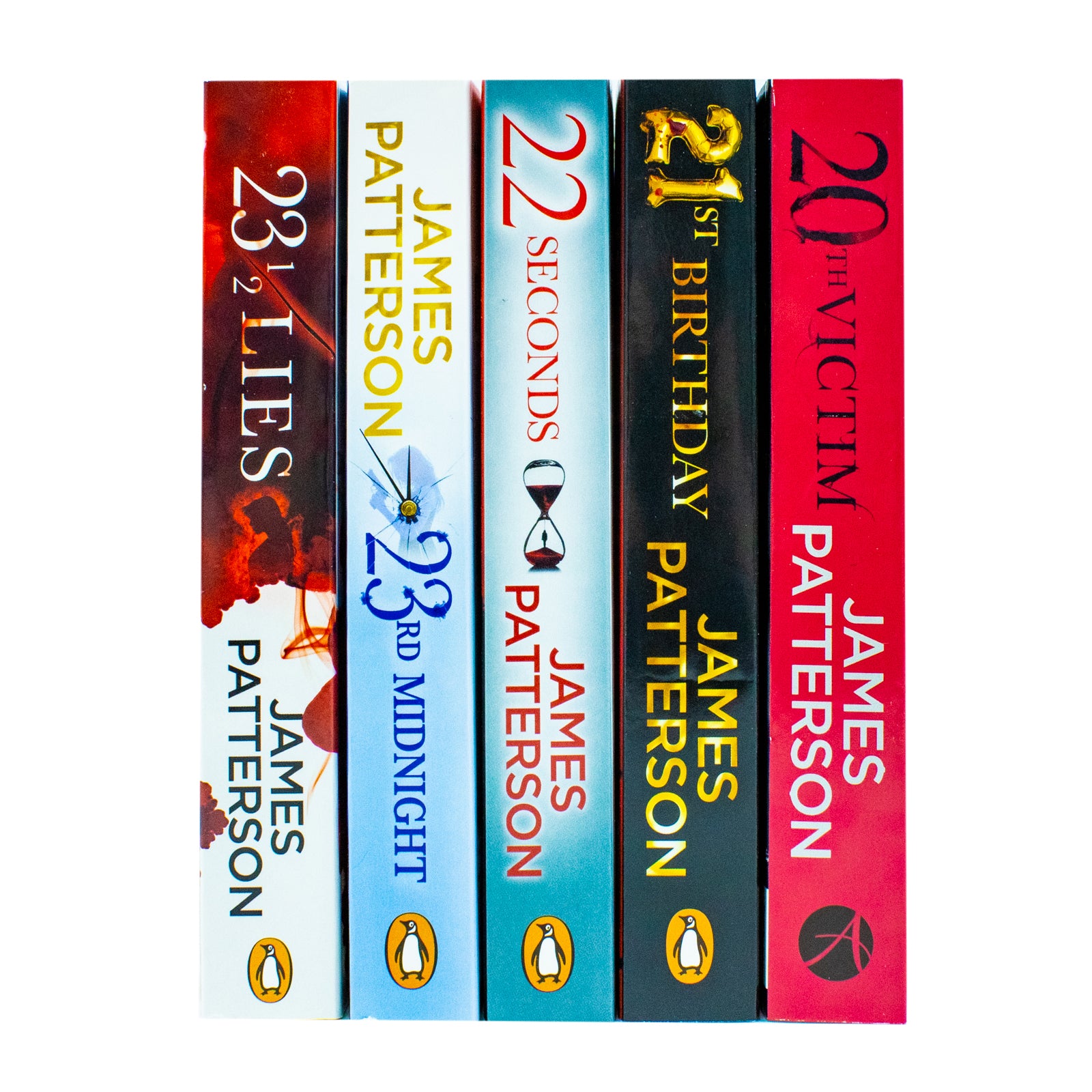 Women's Murder Club Series by James Patterson - 5 Books Collection Set (20th Victim, 21st Birthday, 22 Seconds, 23rd Midnight, 23 1/2 Lies) - Paperback Crime Fiction