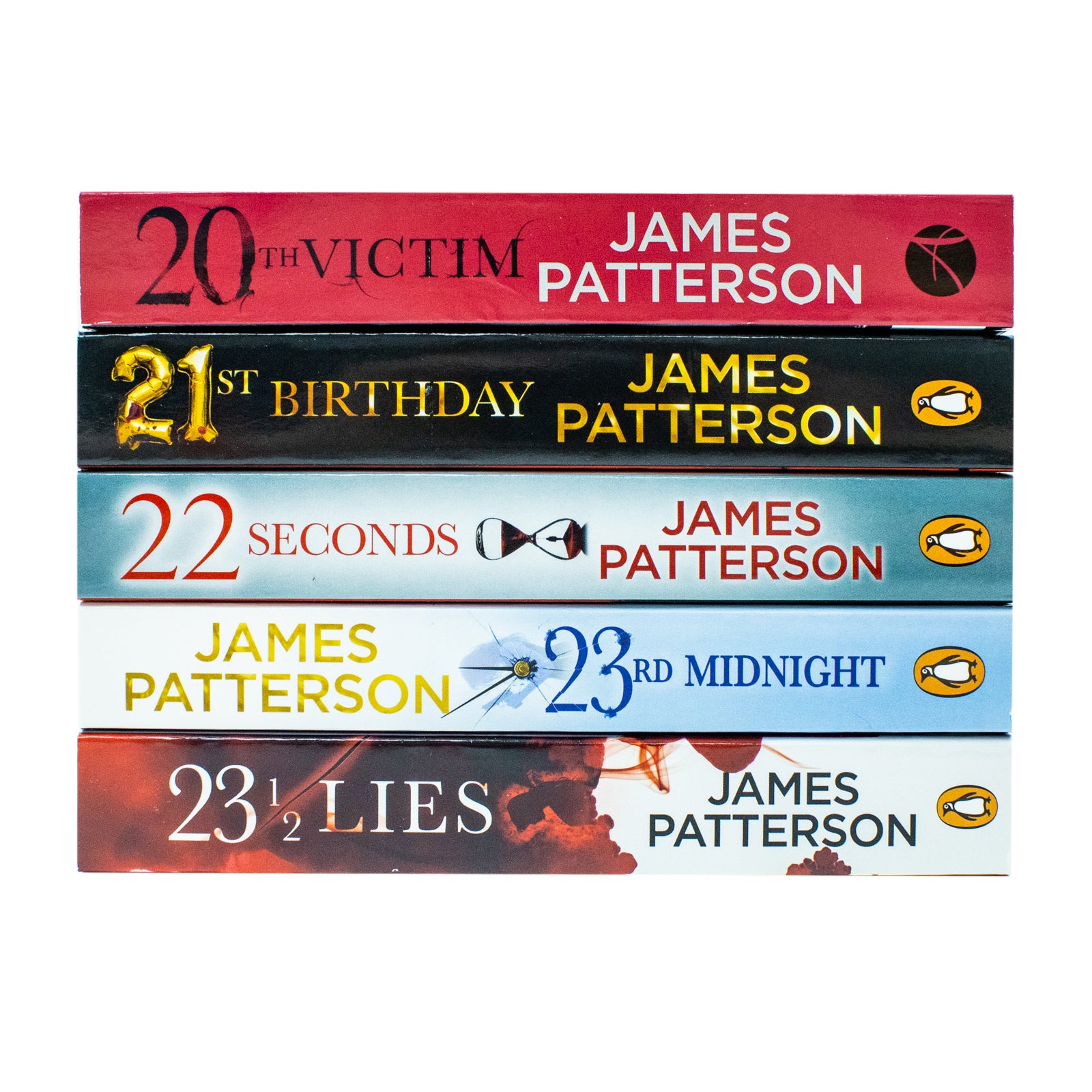 Women's Murder Club Series by James Patterson - 5 Books Collection Set (20th Victim, 21st Birthday, 22 Seconds, 23rd Midnight, 23 1/2 Lies) - Paperback Crime Fiction