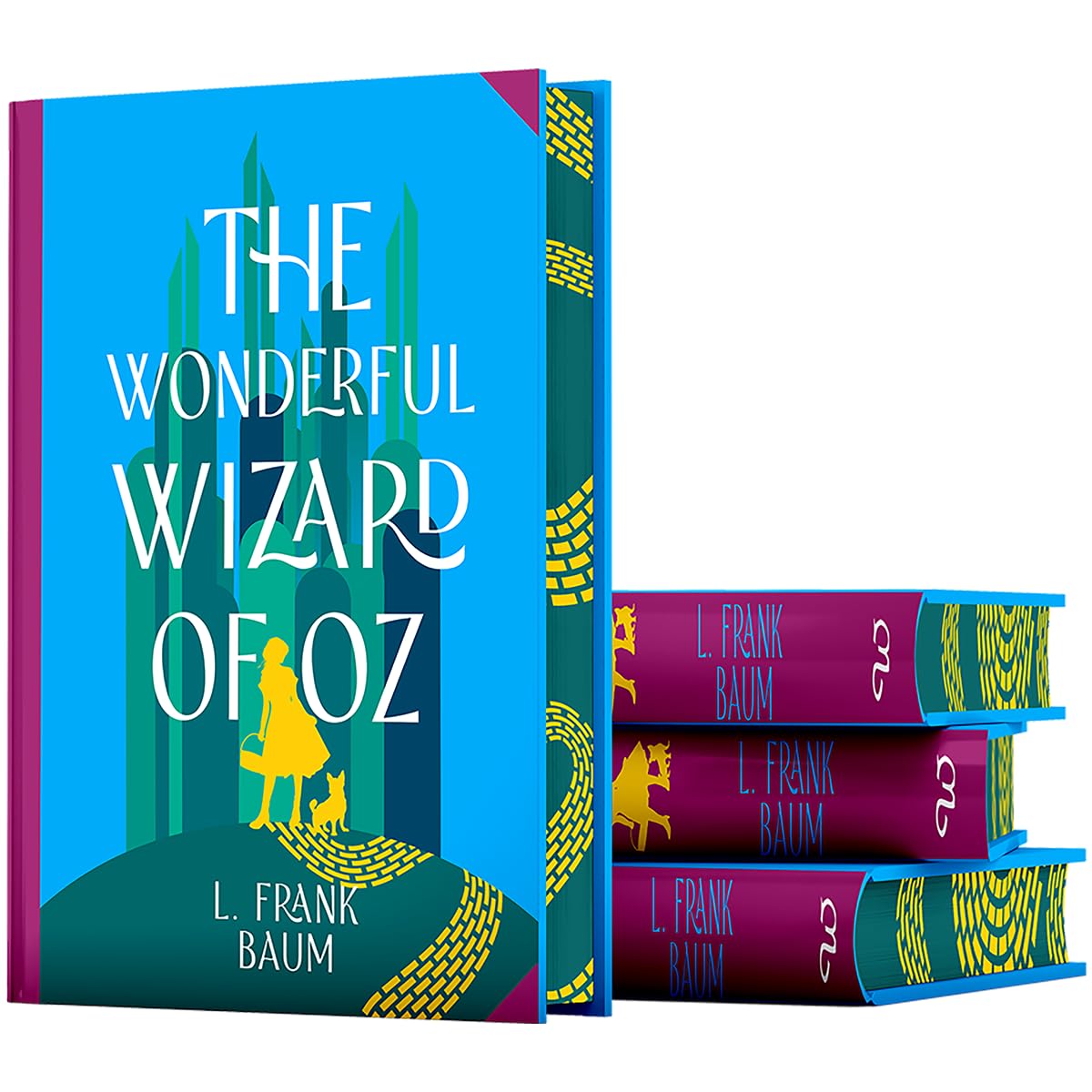 The Wonderful Wizard of Oz by L. Frank Baum - full display of Wilco Classics hardback children's book