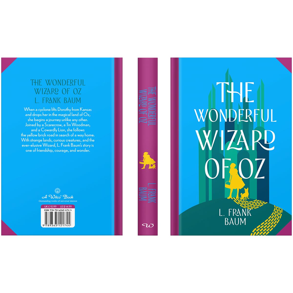 The Wonderful Wizard of Oz by L. Frank Baum - inside pages of the sprayed edge hardback book