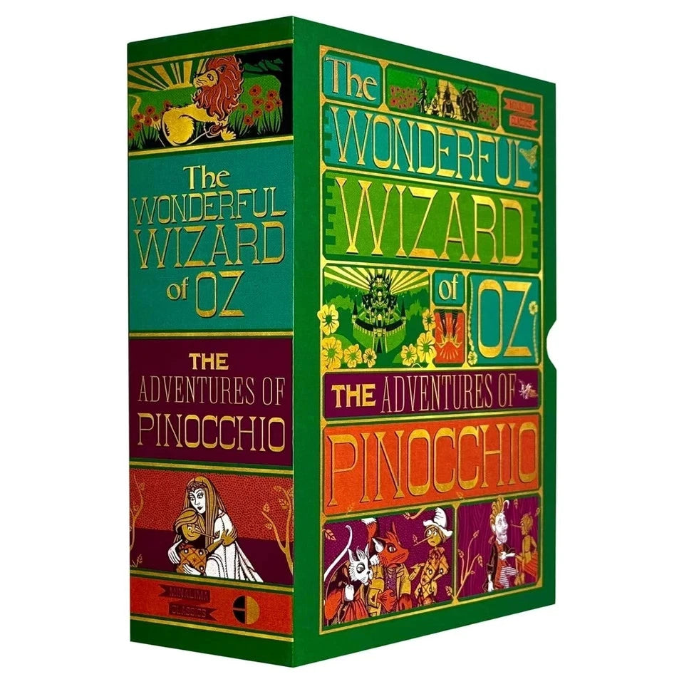 Interior illustrated page from the MinaLima edition of The Wonderful Wizard of Oz hardcover