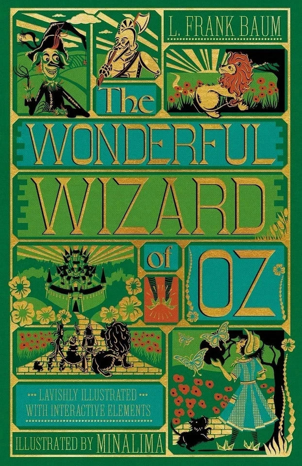 Interactive paper element inside the MinaLima Wizard of Oz and Pinocchio hardcover collection set