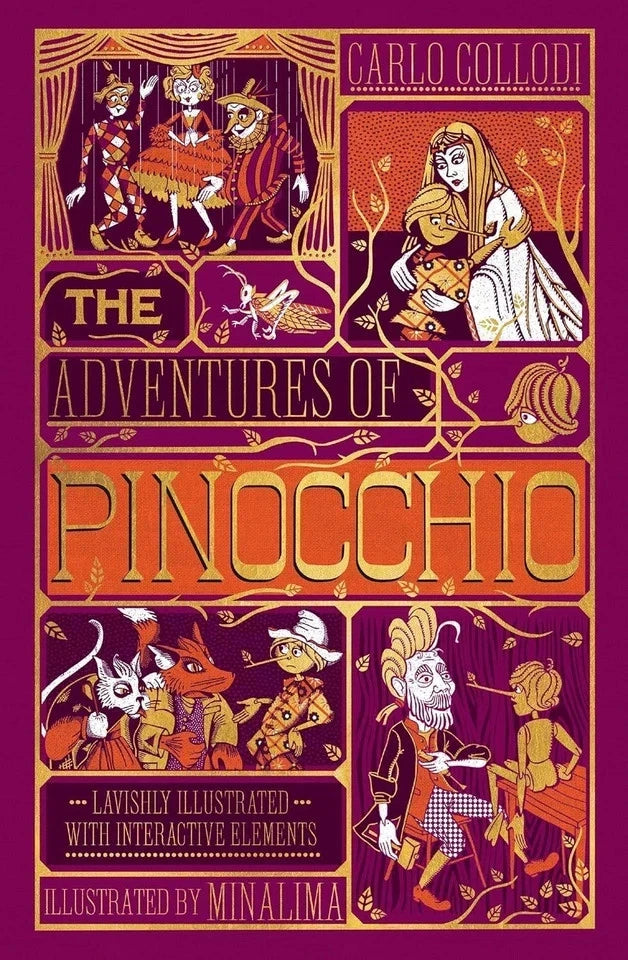 MinaLima Wizard of Oz and Pinocchio 2 book hardcover slipcase collection set