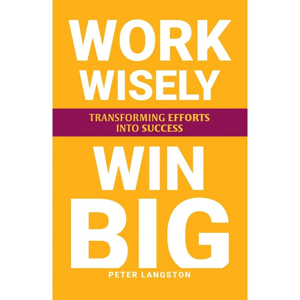 Work Wisely, Win Big by Peter Langston - paperback back cover with blurb