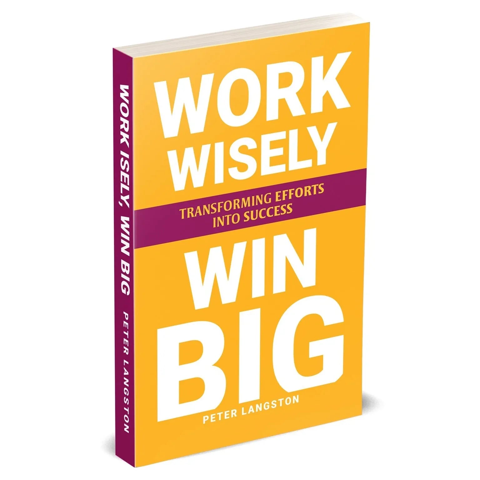 Work Wisely, Win Big by Peter Langston - brand new paperback front cover