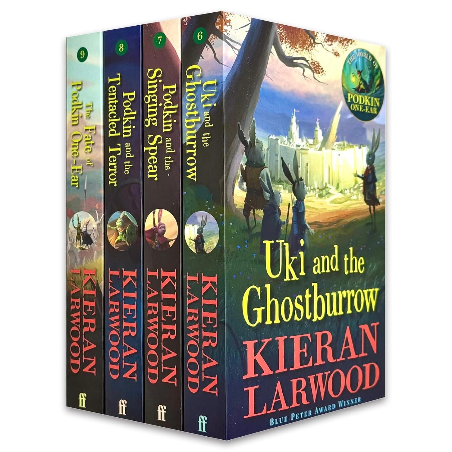 The World of Podkin One-Ear 4 Books Collection Set by Kieran Larwood - paperback fantasy adventure set for ages 8-12