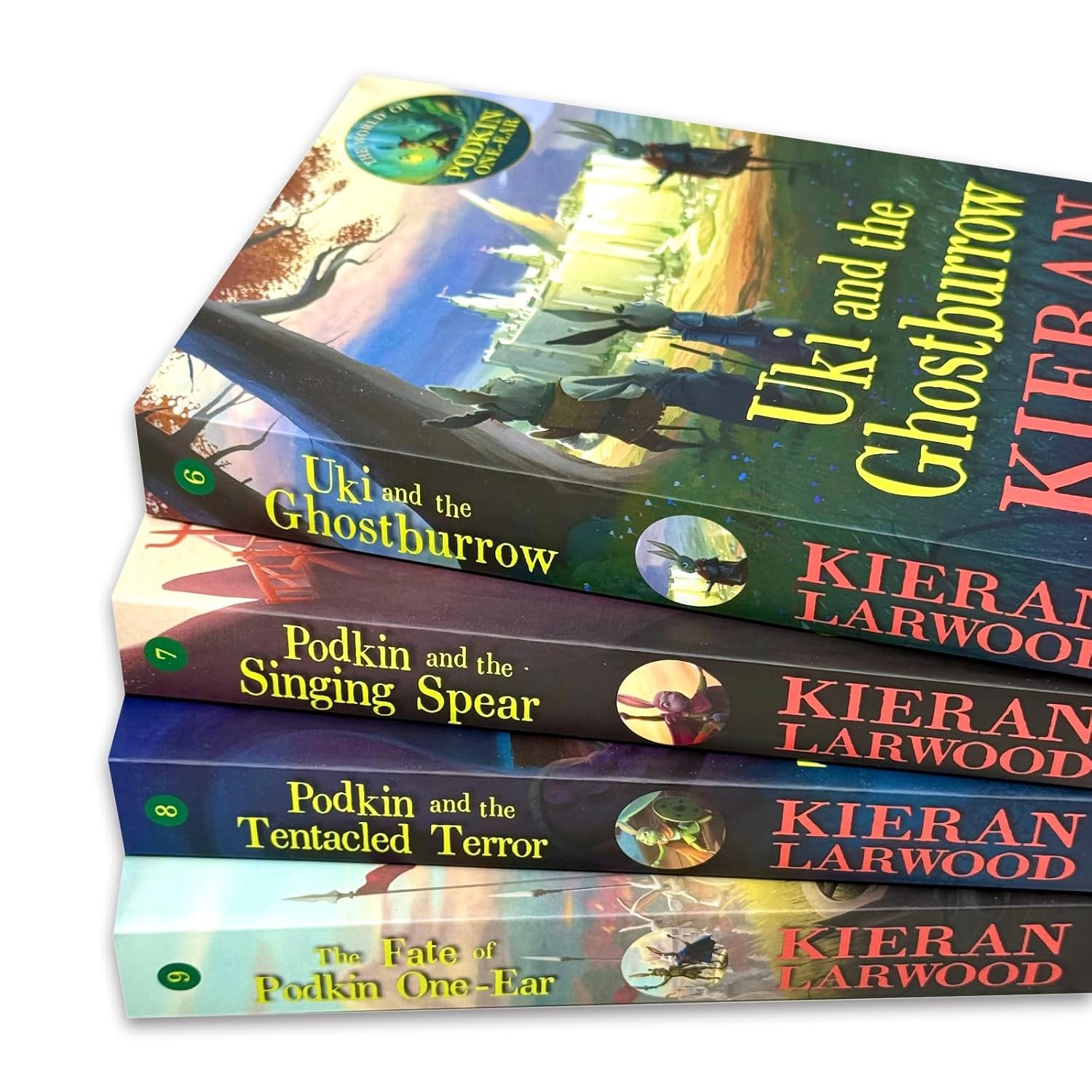 The Fate of Podkin One-Ear paperback cover, final book in the World of Podkin One-Ear series by Kieran Larwood