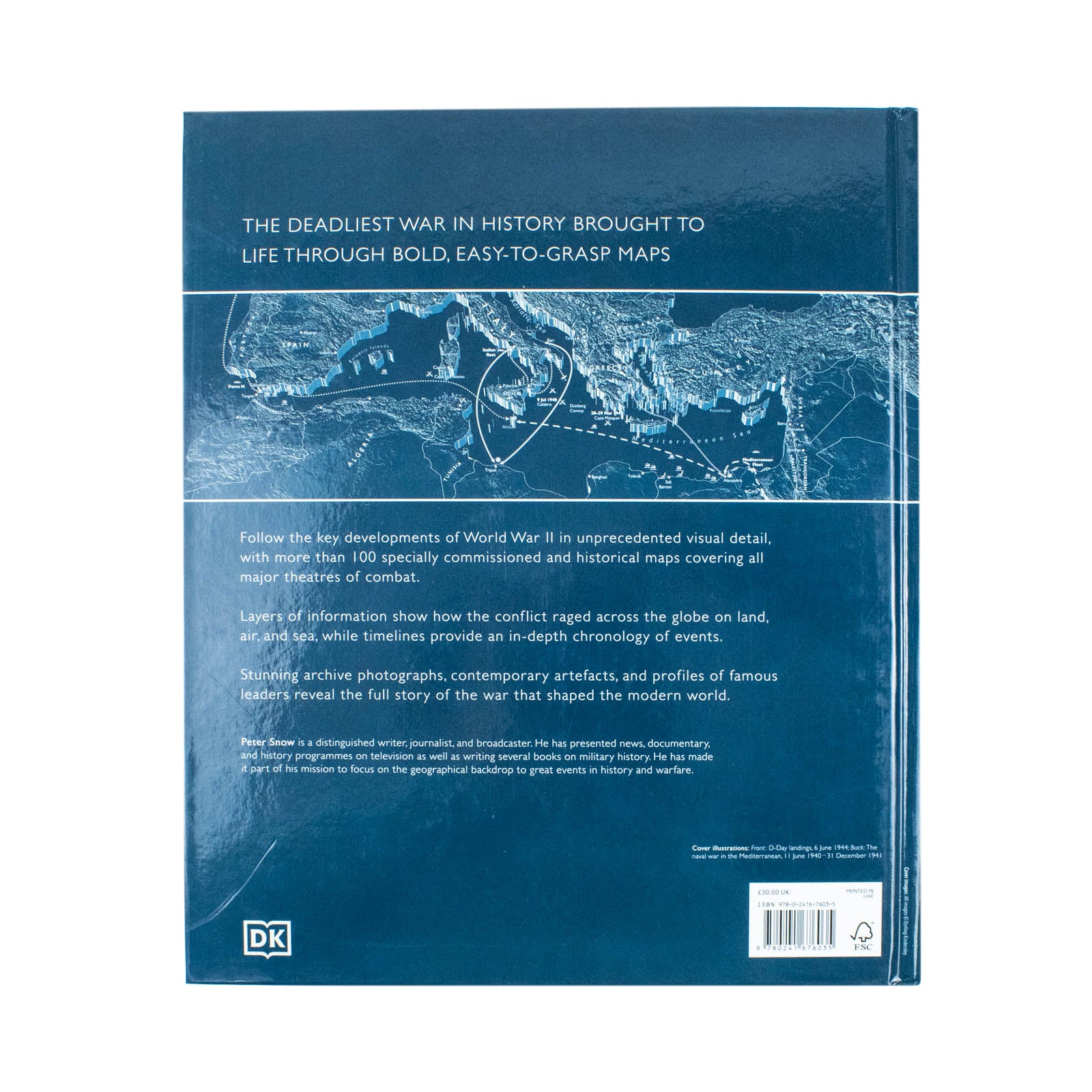 World War II Map by Map by DK - inside spread showing WWII battle maps and timelines