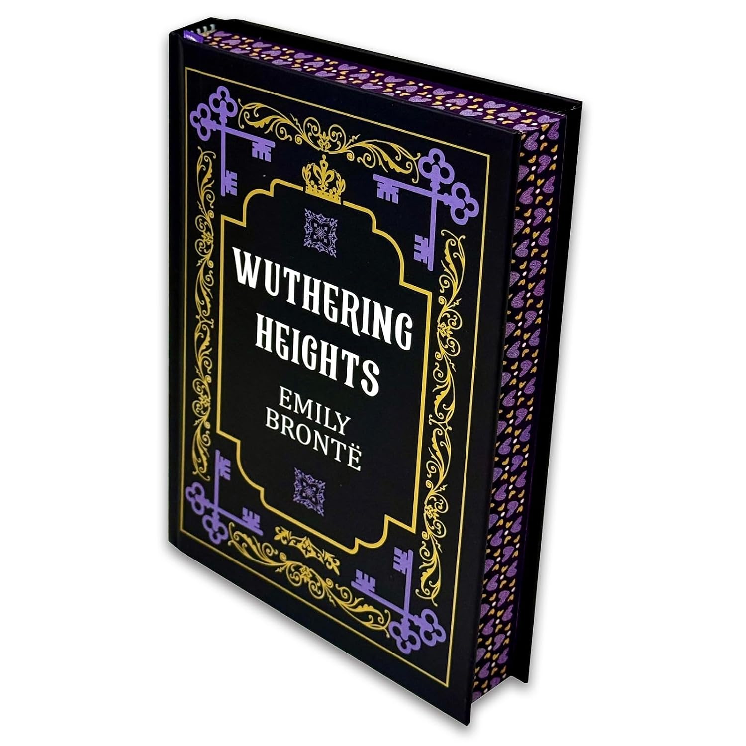 Wuthering Heights by Emily Brontë hardback edition showing matching printed page edges