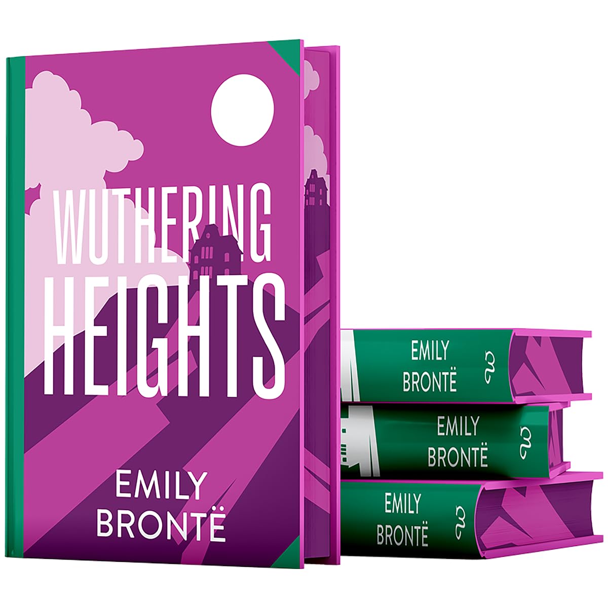 Close up of sprayed page edges on Wuthering Heights by Emily Bronte premium hardback edition