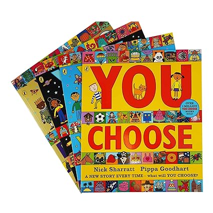You Choose Fairy Tales paperback cover by Pippa Goodhart and Nick Sharratt, part of the You Choose 4 book collection set, ages 3-5