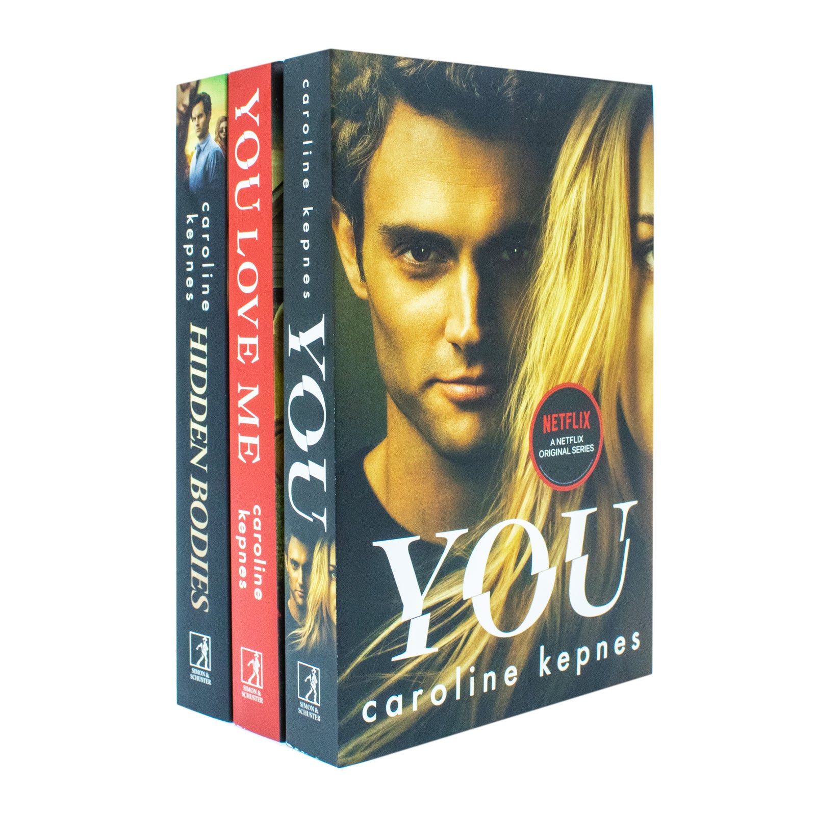 You Series by Caroline Kepnes 3 Books Collection Set (You, Hidden Bodies, You Love Me) paperback cover