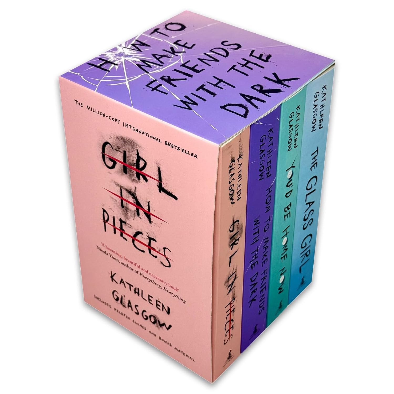 You'd Be Home Now by Kathleen Glasgow paperback cover, part of the 4 books collection set