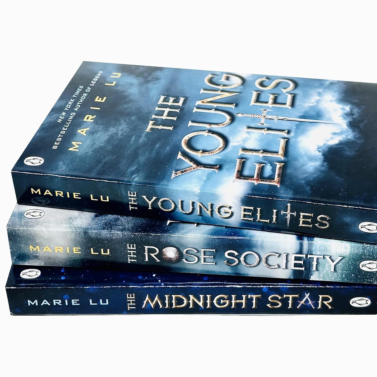 The Young Elites Trilogy 3 Books Collection Set by Marie Lu Paperback Stack - Young Adult Fantasy Gift Set