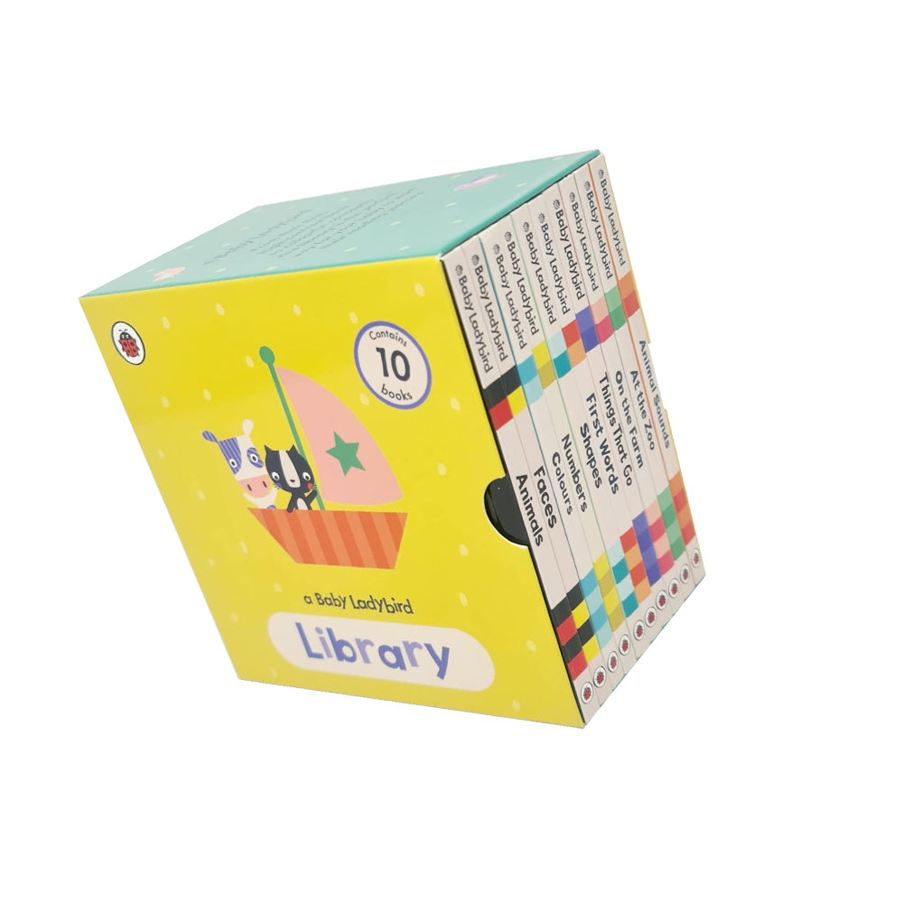 A Baby Ladybird Library 10 Books Collection Set Animals, Faces, Colours Pack Board Book - Lets Buy Books