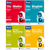 Bond 11+: 10 Minute Tests ,7-8 years Bundle: English, Maths, Non-verbal Reasoning - Lets Buy Books