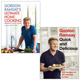 Gordon Ramsay Collection 2 Books Set (Ultimate Home Cooking, Quick & Delicious) - Lets Buy Books