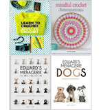 Learn to Crochet Love to Crochet, Edward's Menagerie, Dogs 4 Books Collection Set - Lets Buy Books