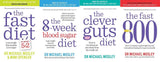 The Fast Diet, The 8-Week Blood Sugar Diet, The Clever Guts Diet 4 Book Collection Set - Lets Buy Books