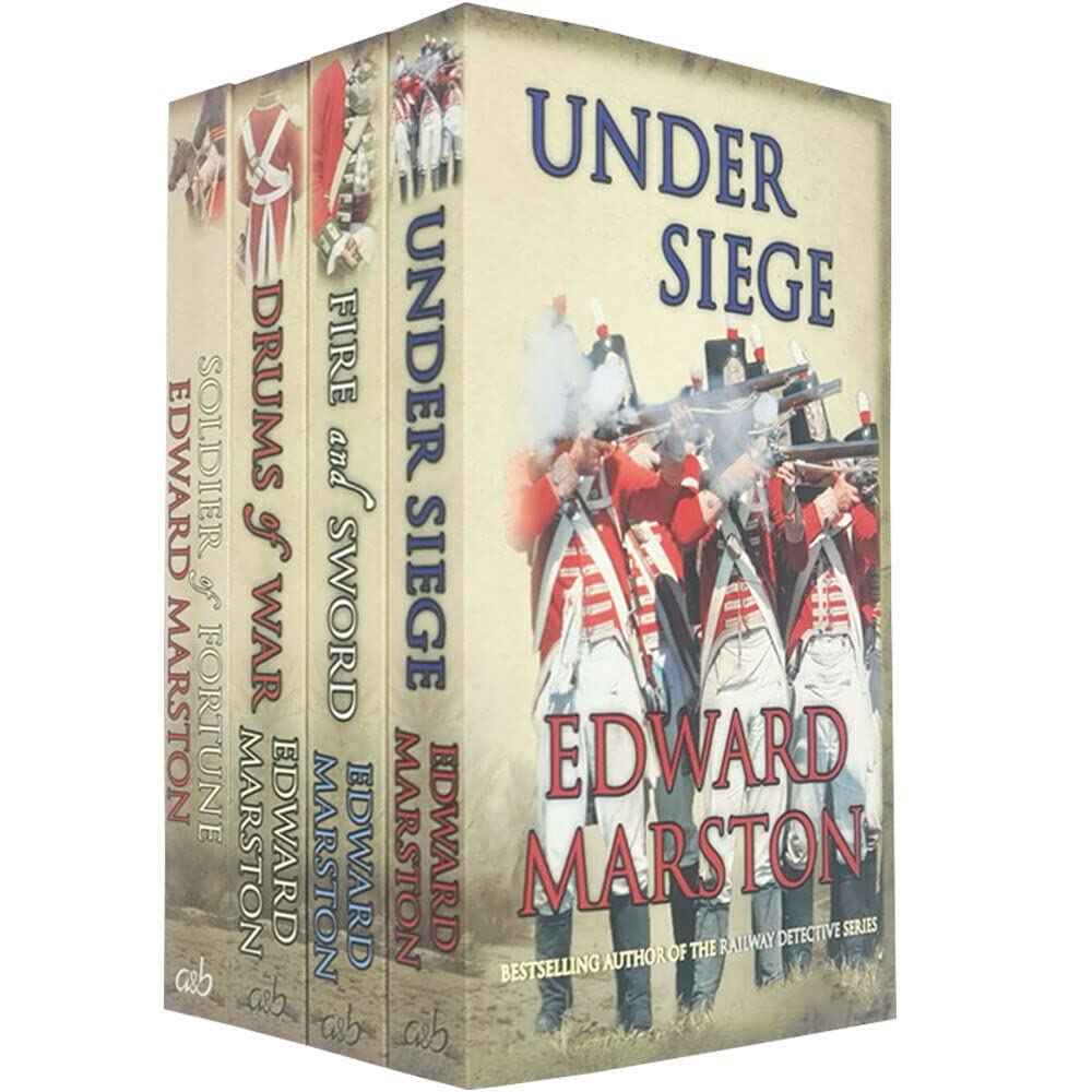 Edward Marston 4 books collection set Soldier of Fortune, Drums of War Paperback NEW - Lets Buy Books