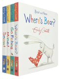 Bear and Hare Series 4 Books Collection Set By Emily Gravett (Snow!, Go Fishing, Mine!) - Lets Buy Books