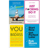 Chillpreneur [Hardcover], Just F*cking Do It, You Are a Badass 4 Books Collection Set - Lets Buy Books