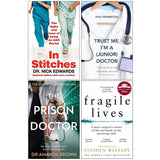 In Stitches, Trust Me, Prison Doctor, Fragile Lives 4 Books Collection Set Paperback - Lets Buy Books
